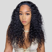 Long Deep Wave Headband Wig